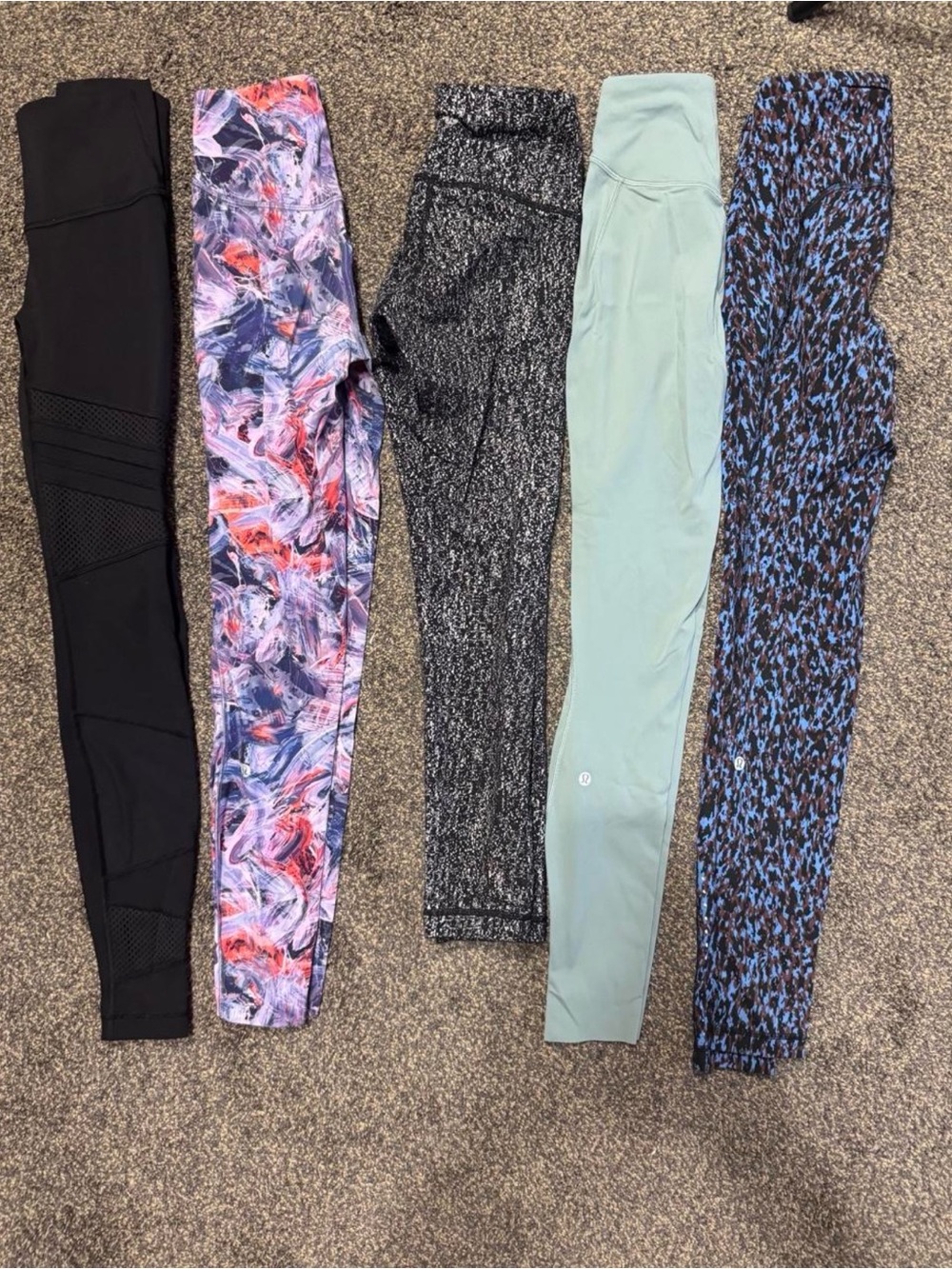 lululemon athletica Assorted Pattern & Solid Legging Bundle of 5